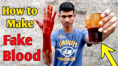 best way to make fake blood for clothes